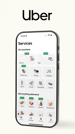 Uber screenshot