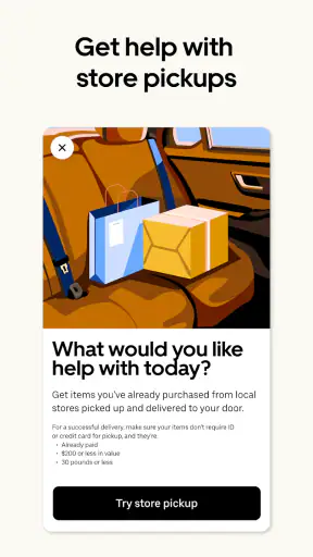 Uber screenshot