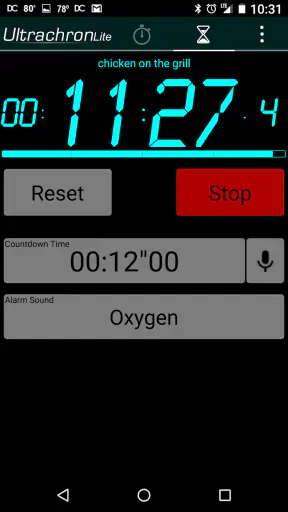 Ultrachron Stopwatch Lite screenshot
