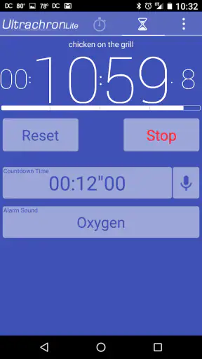 Ultrachron Stopwatch Lite screenshot