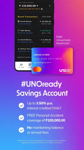 UNO Digital Bank screenshot