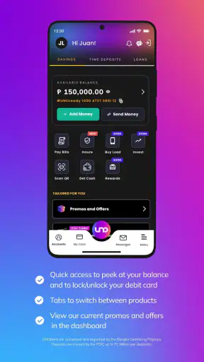 UNO Digital Bank screenshot