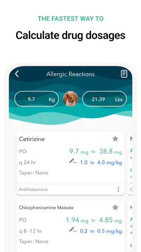 Vet Easy - Drugs & Calculators screenshot