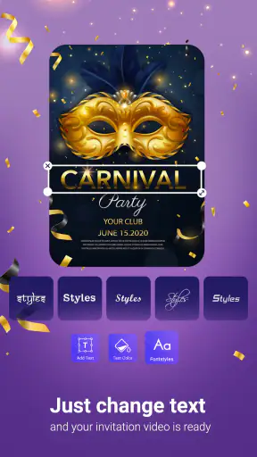 Video Invitation Maker screenshot