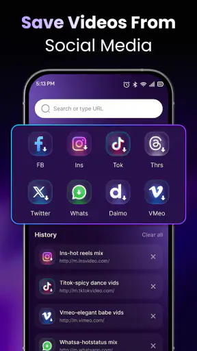 Video Player: Stream, Save MP4 screenshot