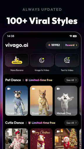 vivago.ai - AI Video & Effects screenshot