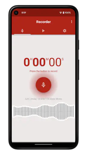Voice recorder screenshot