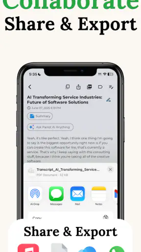 Voice to Text AI: Parrot Notes screenshot