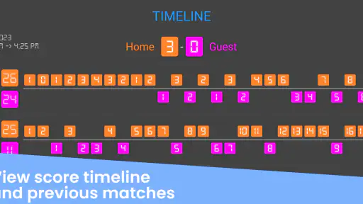 Volleyball Scoreboard screenshot