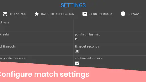 Volleyball Scoreboard screenshot