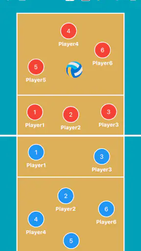 Volleyball Tactic Board screenshot