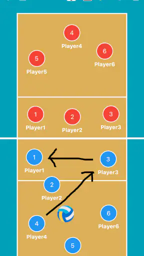 Volleyball Tactic Board screenshot