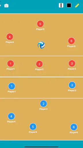 Volleyball Tactic Board screenshot