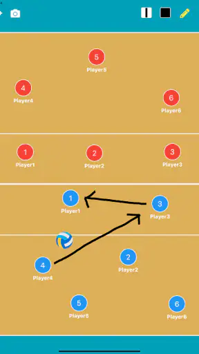 Volleyball Tactic Board screenshot