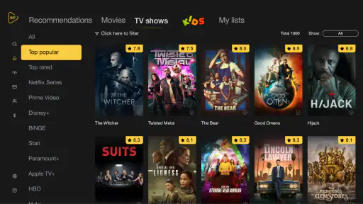 Watchlist Pro TV screenshot
