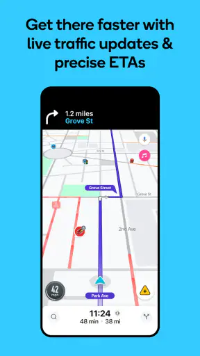 Waze - GPS, Map, Traffic Alert screenshot