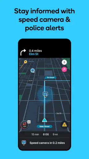 Waze - GPS, Map, Traffic Alert screenshot