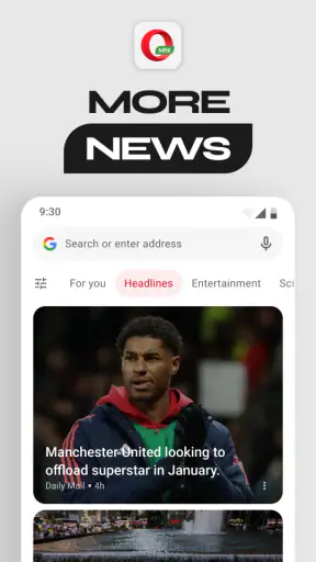Web browser ng Opera Mini screenshot