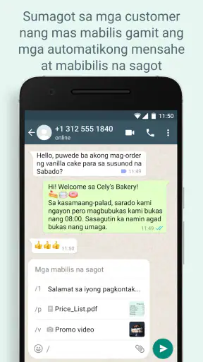 WhatsApp Business screenshot