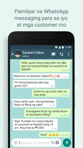WhatsApp Business screenshot