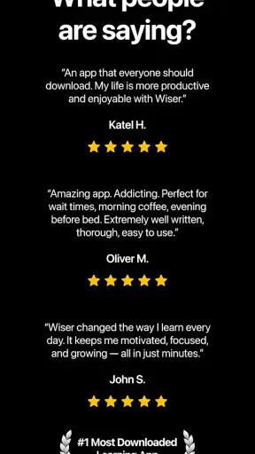 Wiser - 15 minutes Audio Books screenshot