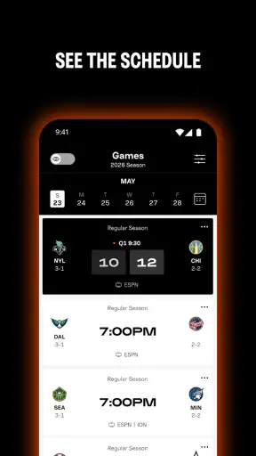 WNBA - Live Games & Scores screenshot
