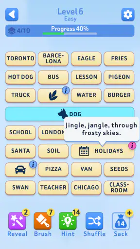 Word Bridges Logic Connections screenshot