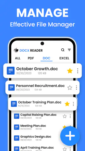 Word Document: DOCX, PDF, XLSX screenshot