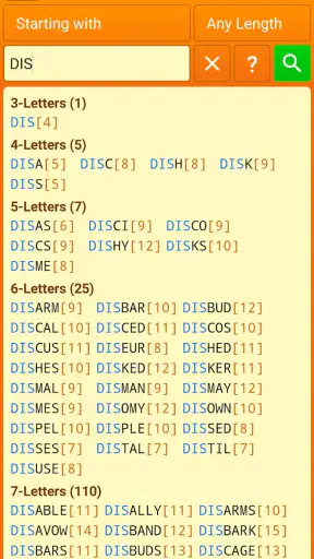 Word Expert (for SCRABBLE) screenshot