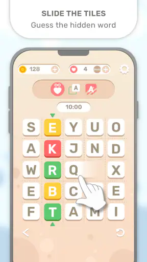 Word Puzzle Game: Letter tiles screenshot