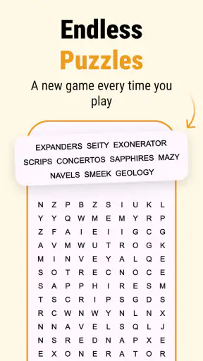 Word Search Puzzles Offline screenshot