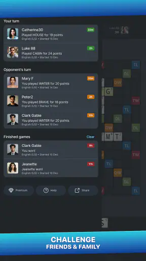 Wordfeud Premium screenshot