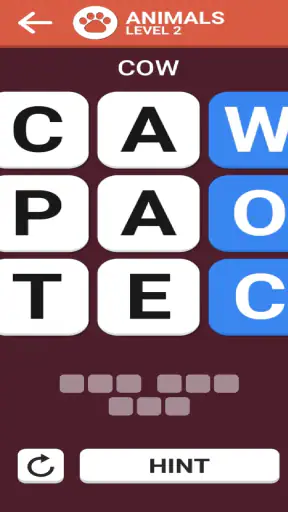 words games: puzzle game screenshot