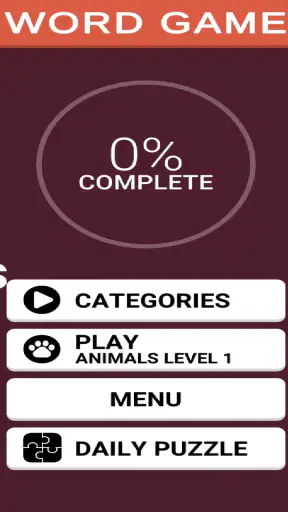words games: puzzle game screenshot