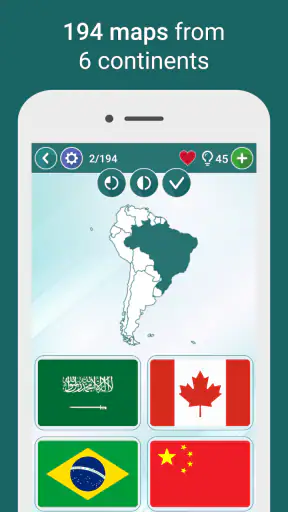World Countries Quiz screenshot