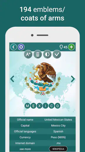 World Countries Quiz screenshot