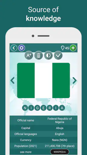 World Countries Quiz screenshot
