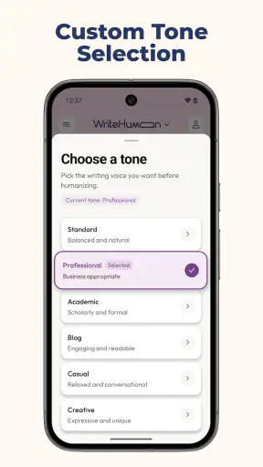 WriteHuman AI Humanizer screenshot