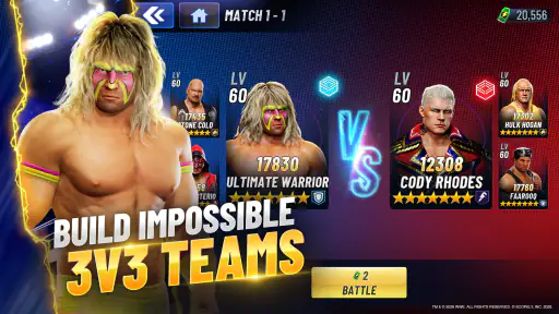 WWE Generations: 3v3 Team RPG screenshot