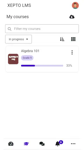 Xepto LMS screenshot
