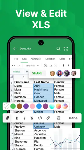 XLSX Reader: XLS Viewer Editor screenshot