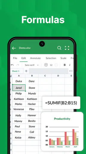 XLSX Reader: XLS Viewer Editor screenshot
