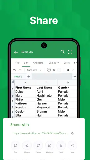 XLSX Reader: XLS Viewer Editor screenshot