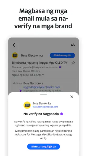Yahoo Mail screenshot