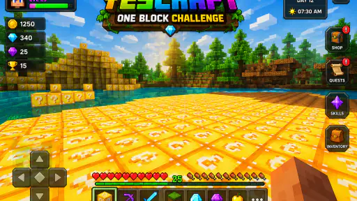 YESCRAFT: One Block Challenge screenshot