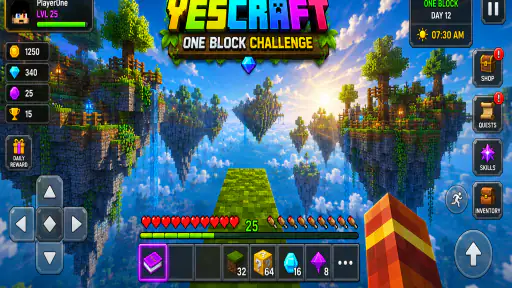 YESCRAFT: One Block Challenge screenshot