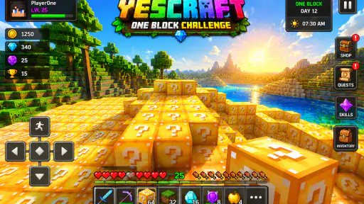 YESCRAFT: One Block Challenge screenshot