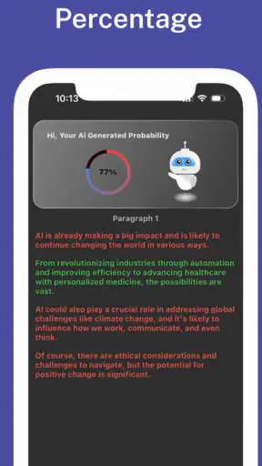 ZeroAI AI detector & rewriter screenshot