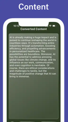 ZeroAI AI detector & rewriter screenshot
