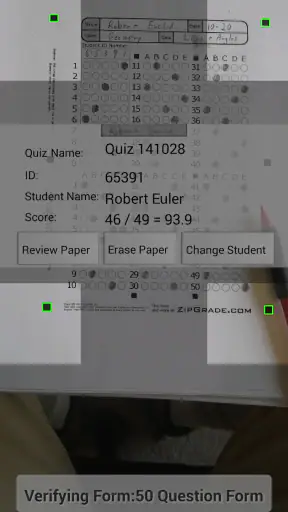 ZipGrade screenshot